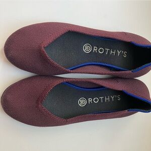 Rothy's Port Wine Round Toe Flats 8.5